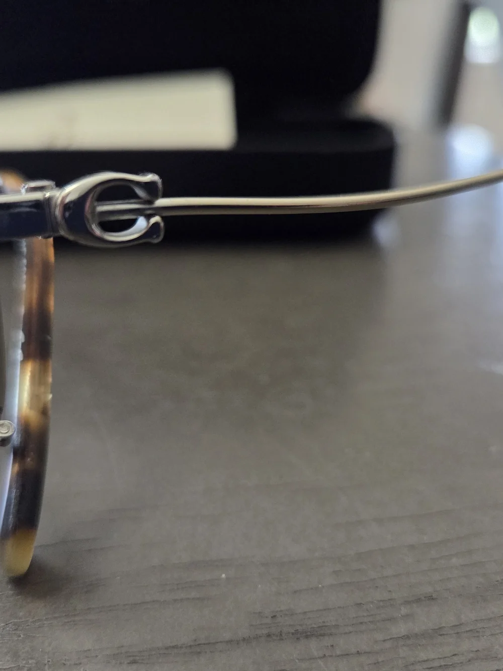 Coach Vintage Looking Silver Eyeglass Frames
